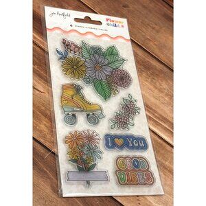 FLOWER CHILD 34014157 CLEAR CLING PHOTOPOLYMER STAMP SET BY JEN HADFIELD LOVE